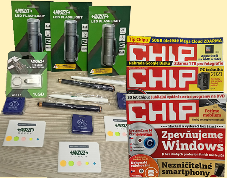 Ceny do soutěže na ZŠ TGM Ivančice