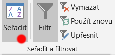 Tlačítko seřadit