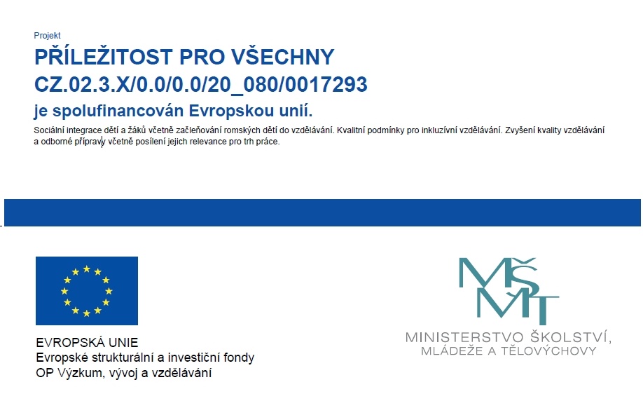 Projekt ZŠ TGM Ivančice - příležitost pro všechny